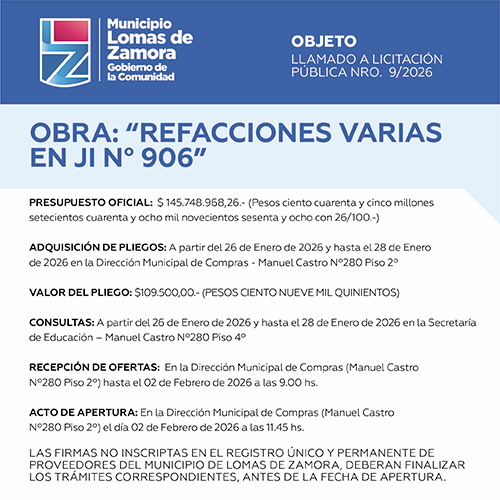 Licitaciones Sin datos  